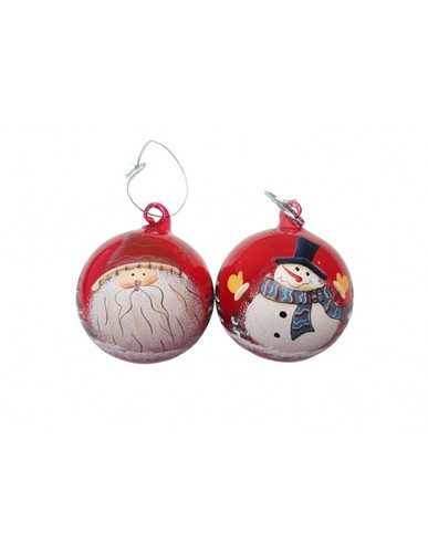 Palla natale vetro - in,