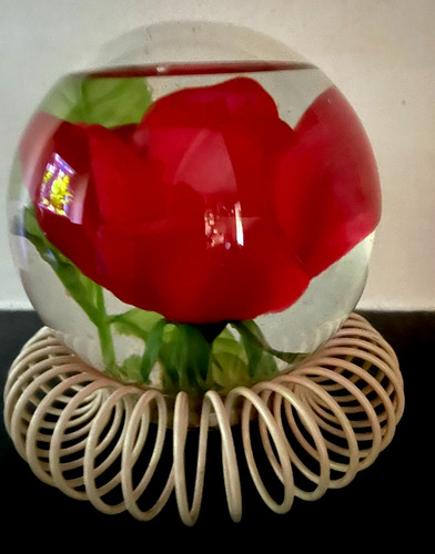 Palla vetro con fiori - ….con,