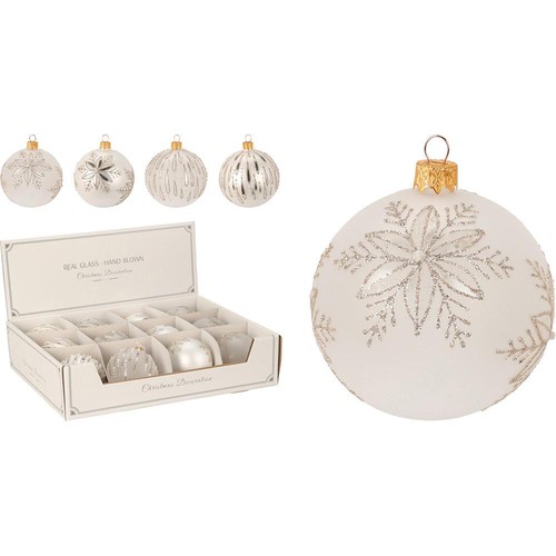 Palla natale vetro deco - di,
