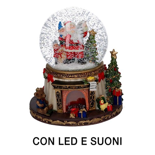 Palla vetro con led - di,