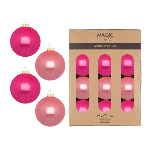 Vetro palla natale set - vetro,