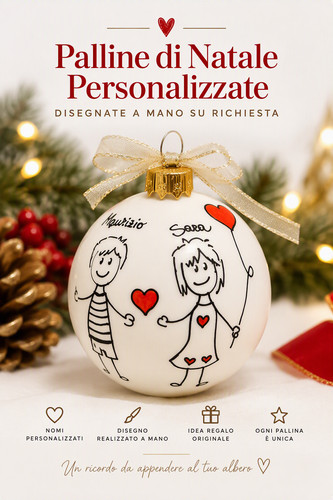 Palle natale personalizzate - natale,