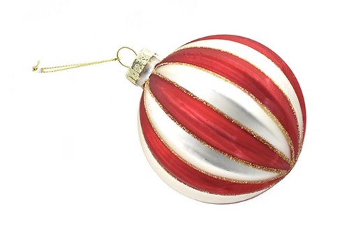 Palla natale vetro 8cm - di,