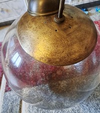 Vintage Lampadario Palla Vetro