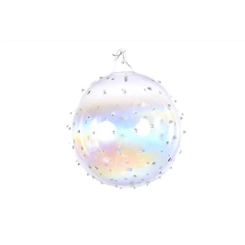 Palla natale vetro - di, in