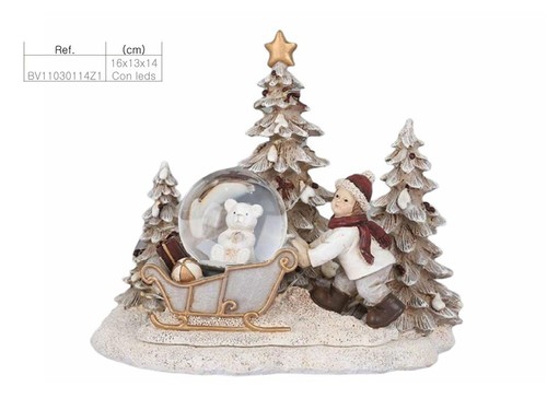Palla vetro con neve - palla, di