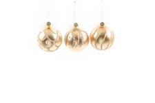 PALLA DI NATALE DI VETRO ORO