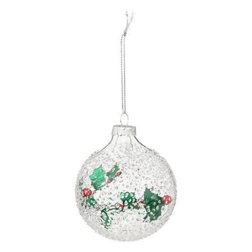 Palla natale vetro con - in,