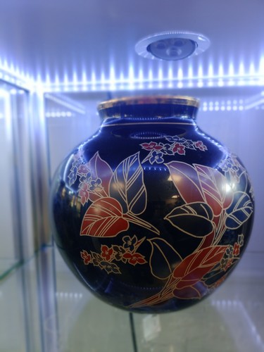 Vaso vetro nero colorato - vaso, in
