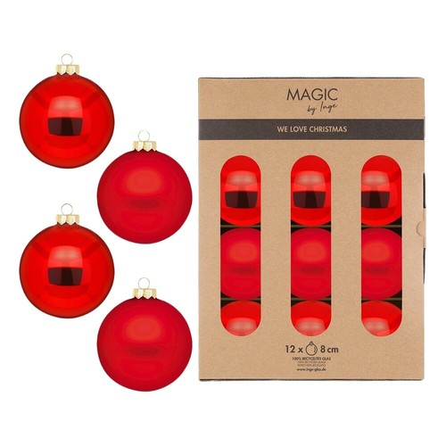 Vetro palla natale set ø - palla,