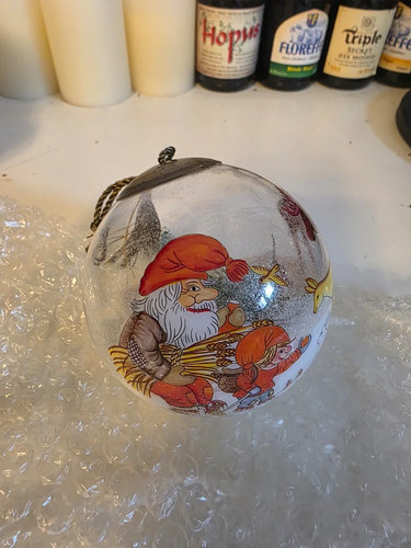 Palla natale vetro - natale, in