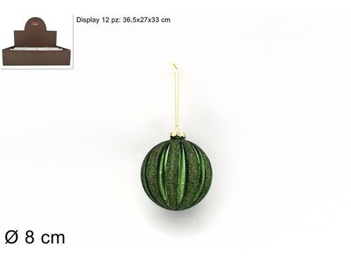 Palla natale vetro - in,